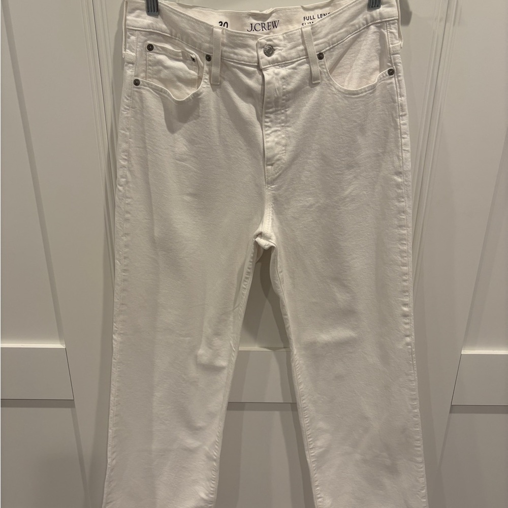 J. Crew Cream Wide Leg Pants